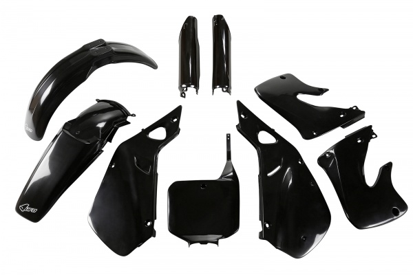 Full Plastic Kit black for Honda CR 125 R 2T (1998-99) - CR 250 R 2T (1997-99)